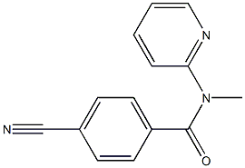 4-cyano-N-methyl-N-(pyridin-2-yl)benzamide Structure