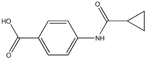 4-cyclopropaneamidobenzoic acid Struktur
