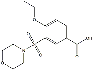 4-ethoxy-3-(morpholin-4-ylsulfonyl)benzoic acid Struktur