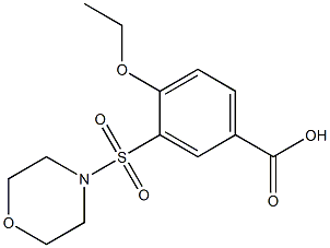 4-ethoxy-3-(morpholin-4-ylsulfonyl)benzoic acid 结构式