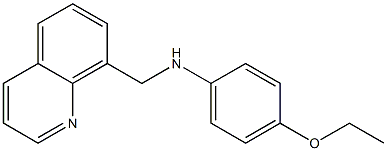 4-ethoxy-N-(quinolin-8-ylmethyl)aniline,,结构式