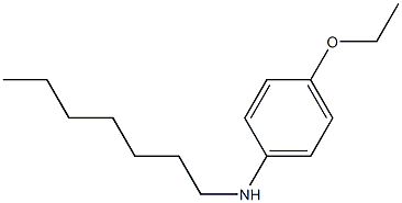 4-ethoxy-N-heptylaniline 化学構造式