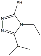 4-ethyl-5-(propan-2-yl)-4H-1,2,4-triazole-3-thiol,,结构式