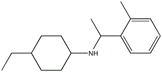 4-ethyl-N-[1-(2-methylphenyl)ethyl]cyclohexan-1-amine Struktur