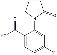 4-fluoro-2-(2-oxopyrrolidin-1-yl)benzoic acid Structure