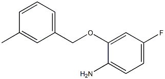 4-fluoro-2-[(3-methylbenzyl)oxy]aniline Struktur