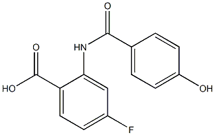 4-fluoro-2-[(4-hydroxybenzene)amido]benzoic acid