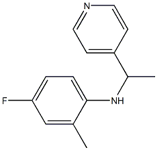 4-fluoro-2-methyl-N-[1-(pyridin-4-yl)ethyl]aniline