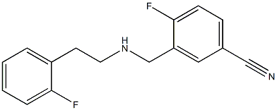 4-fluoro-3-({[2-(2-fluorophenyl)ethyl]amino}methyl)benzonitrile