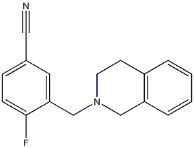  4-fluoro-3-(1,2,3,4-tetrahydroisoquinolin-2-ylmethyl)benzonitrile