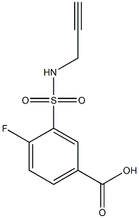 4-fluoro-3-[(prop-2-ynylamino)sulfonyl]benzoic acid|