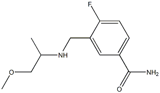  4-fluoro-3-{[(1-methoxypropan-2-yl)amino]methyl}benzamide