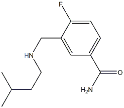 4-fluoro-3-{[(3-methylbutyl)amino]methyl}benzamide