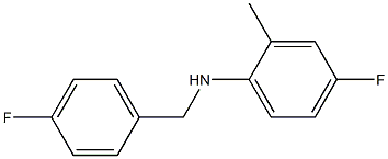 4-fluoro-N-[(4-fluorophenyl)methyl]-2-methylaniline