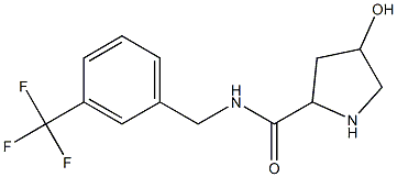 4-hydroxy-N-{[3-(trifluoromethyl)phenyl]methyl}pyrrolidine-2-carboxamide Structure