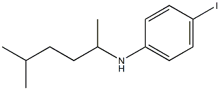 4-iodo-N-(5-methylhexan-2-yl)aniline,,结构式