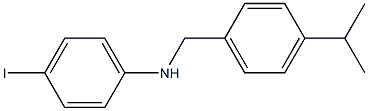 4-iodo-N-{[4-(propan-2-yl)phenyl]methyl}aniline Struktur