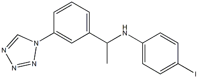 4-iodo-N-{1-[3-(1H-1,2,3,4-tetrazol-1-yl)phenyl]ethyl}aniline Struktur