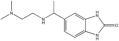 5-(1-{[2-(dimethylamino)ethyl]amino}ethyl)-2,3-dihydro-1H-1,3-benzodiazol-2-one,,结构式