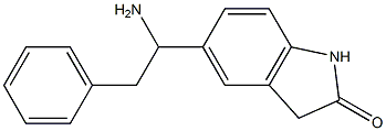 5-(1-amino-2-phenylethyl)-2,3-dihydro-1H-indol-2-one 结构式