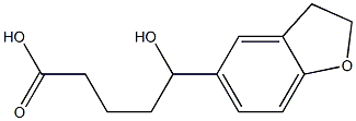 5-(2,3-dihydro-1-benzofuran-5-yl)-5-hydroxypentanoic acid,,结构式
