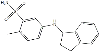 5-(2,3-dihydro-1H-inden-1-ylamino)-2-methylbenzene-1-sulfonamide Structure