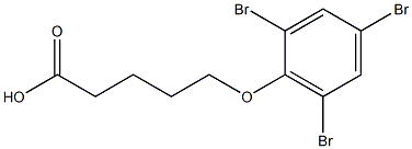 5-(2,4,6-tribromophenoxy)pentanoic acid 结构式
