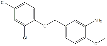 5-(2,4-dichlorophenoxymethyl)-2-methoxyaniline 化学構造式