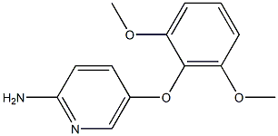 5-(2,6-dimethoxyphenoxy)pyridin-2-amine 结构式