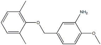 5-(2,6-dimethylphenoxymethyl)-2-methoxyaniline,,结构式