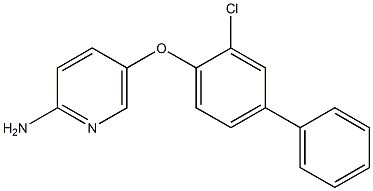 5-(2-chloro-4-phenylphenoxy)pyridin-2-amine 化学構造式