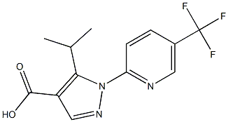 5-(propan-2-yl)-1-[5-(trifluoromethyl)pyridin-2-yl]-1H-pyrazole-4-carboxylic acid