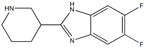 5,6-difluoro-2-(piperidin-3-yl)-1H-1,3-benzodiazole Structure