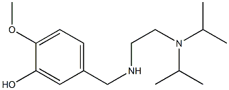 5-[({2-[bis(propan-2-yl)amino]ethyl}amino)methyl]-2-methoxyphenol 化学構造式