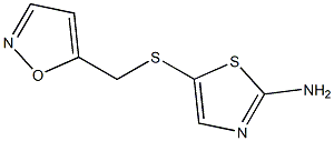 5-[(1,2-oxazol-5-ylmethyl)sulfanyl]-1,3-thiazol-2-amine Struktur