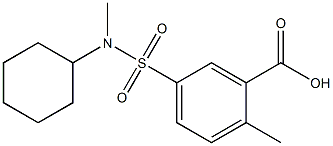 5-[cyclohexyl(methyl)sulfamoyl]-2-methylbenzoic acid