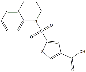 5-[ethyl(2-methylphenyl)sulfamoyl]thiophene-3-carboxylic acid