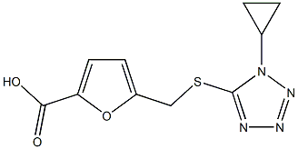 5-{[(1-cyclopropyl-1H-tetrazol-5-yl)thio]methyl}-2-furoic acid