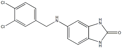 5-{[(3,4-dichlorophenyl)methyl]amino}-2,3-dihydro-1H-1,3-benzodiazol-2-one Struktur