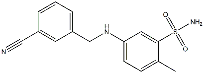 5-{[(3-cyanophenyl)methyl]amino}-2-methylbenzene-1-sulfonamide