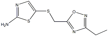  5-{[(3-ethyl-1,2,4-oxadiazol-5-yl)methyl]sulfanyl}-1,3-thiazol-2-amine