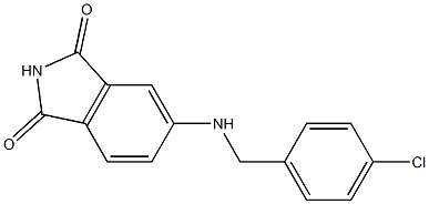 5-{[(4-chlorophenyl)methyl]amino}-2,3-dihydro-1H-isoindole-1,3-dione 结构式