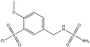 5-{[(aminosulfonyl)amino]methyl}-2-methoxybenzenesulfonyl chloride 化学構造式