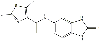 5-{[1-(2,5-dimethyl-1,3-thiazol-4-yl)ethyl]amino}-2,3-dihydro-1H-1,3-benzodiazol-2-one