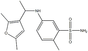 5-{[1-(2,5-dimethylfuran-3-yl)ethyl]amino}-2-methylbenzene-1-sulfonamide|