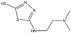 5-{[2-(dimethylamino)ethyl]amino}-1,3,4-thiadiazole-2-thiol Struktur