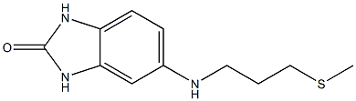 5-{[3-(methylsulfanyl)propyl]amino}-2,3-dihydro-1H-1,3-benzodiazol-2-one Struktur