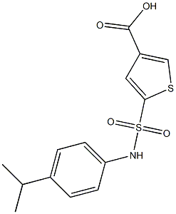  5-{[4-(propan-2-yl)phenyl]sulfamoyl}thiophene-3-carboxylic acid