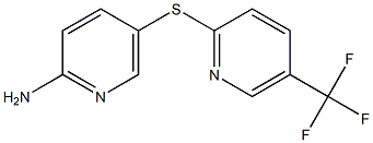 5-{[5-(trifluoromethyl)pyridin-2-yl]sulfanyl}pyridin-2-amine Struktur