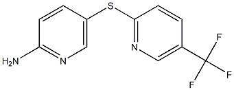 5-{[5-(trifluoromethyl)pyridin-2-yl]sulfanyl}pyridin-2-amine 结构式